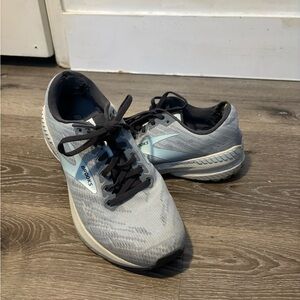 Brooks Gray and Blue Athletic Shoes